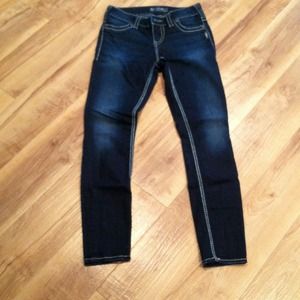 Silver skinny jeans
