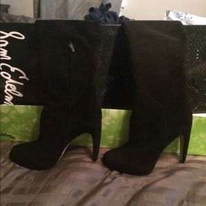 Sam Edelman "Kayla" over the knee boot black suede