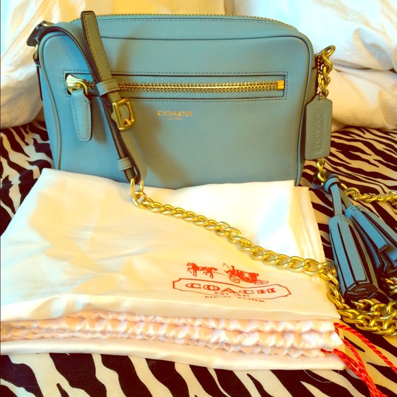 Light blue coach satchel