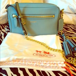 Light blue coach satchel