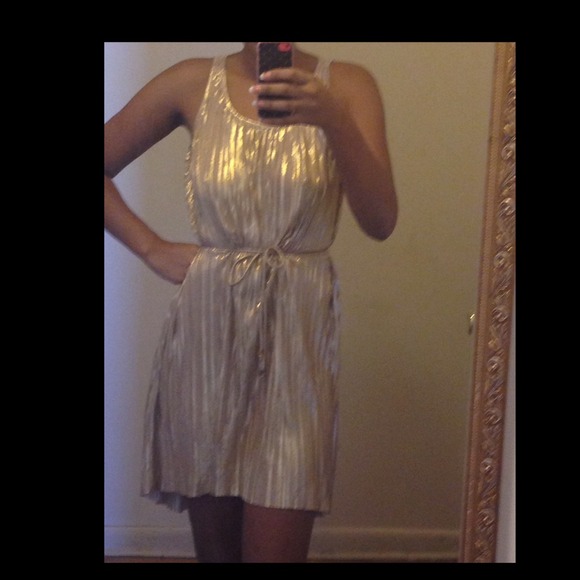 Gold dress