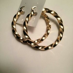 Stylish hoop earrings