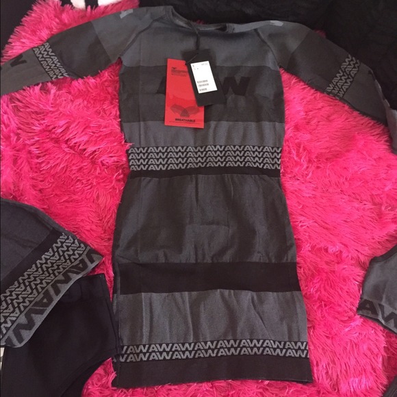 Alexander Wang X H&M jacquard logo dress  small