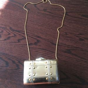 Franchi gold evening bag