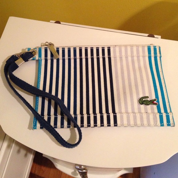 Lacoste Canvas Wristlet
