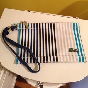 Lacoste Canvas Wristlet