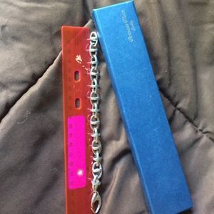 Sterling silver link bracelet