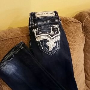 Rock Revival jeans. Dark wash. 24L.