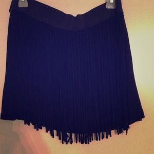 Black fringe skirt 💋 NWOT
