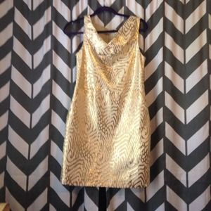 Beautiful Gold And Cream Dress! BOGO 50%