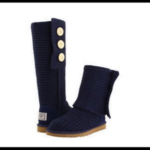 Navy Blue Cardy UGG Boots