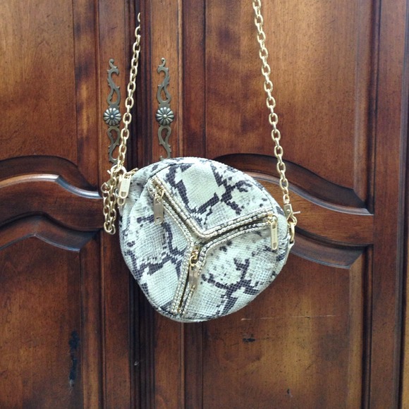 Snake skin crossbody purse