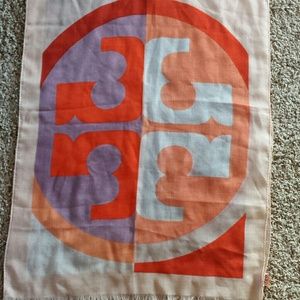 Tory Burch logo scarf