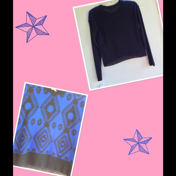 Pretty pattern sweater/💕💋SOLD💋💕👣 - Picture 3 of 4