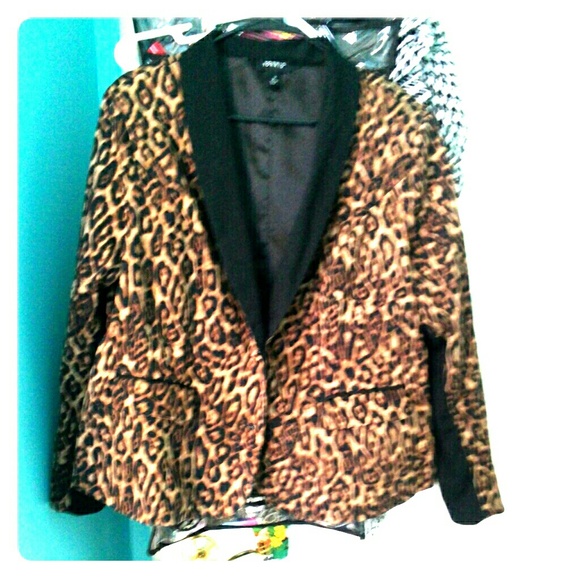 Torrid leopard print blazer