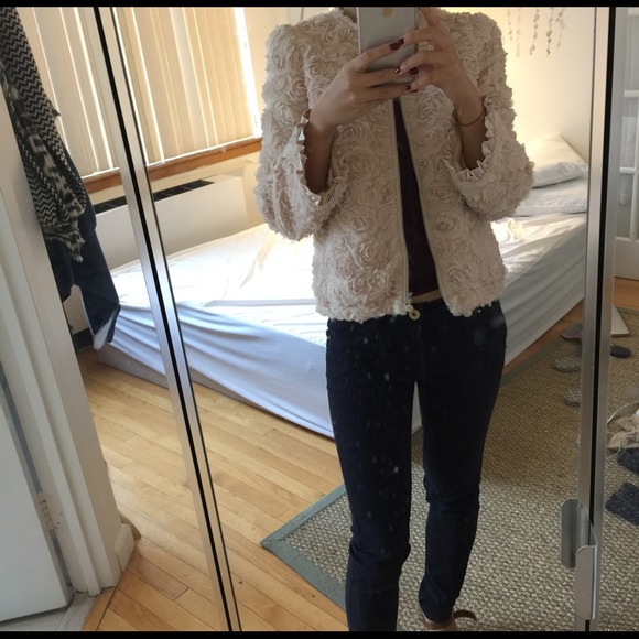 amazingly pretty floral coat small
