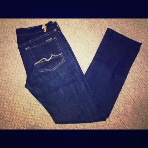 7 for all Mankind dark wash jeans