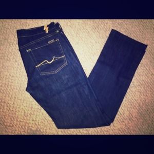 7 for all Mankind dark wash jeans