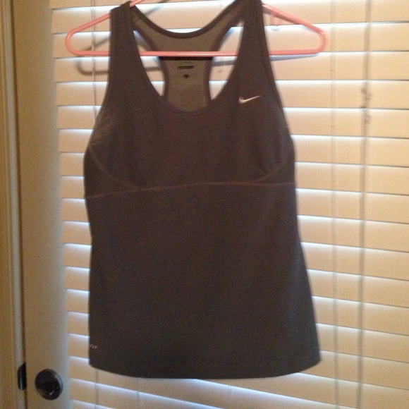 Dark grey, nike dri fit workout tank