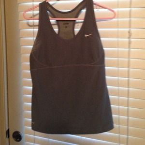 Dark grey, nike dri fit workout tank
