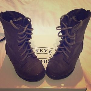Steve Madden combat boots!
