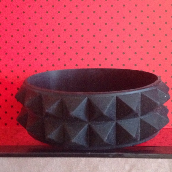 Rubber studded bracelet