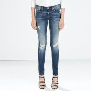 Zara Distressed Skinny Jeans