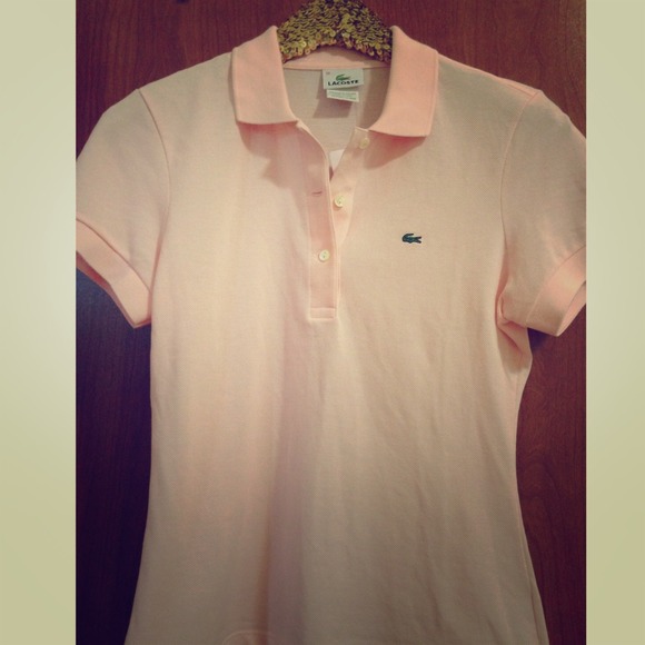 Brand New With Tags Lacoste Pink Polo