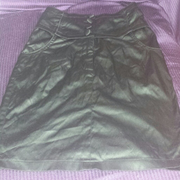 Black High Waist Pencil Skirt