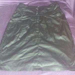 Black High Waist Pencil Skirt