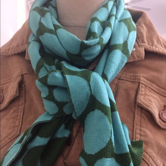 Teal and Green Scarf