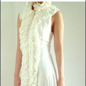 🎉HOST PICK! Beautiful white ruffle cotton dress.