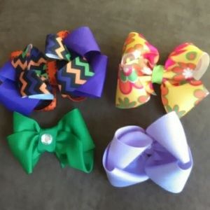 Hair bows all four bundle