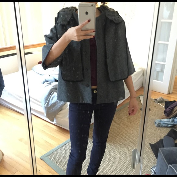 new bcbgmaxaria coat with fur 2013 small