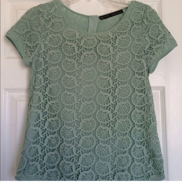 Zara crochet top