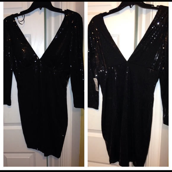 NWT BLACK BLING DRESS SIZE LARGE