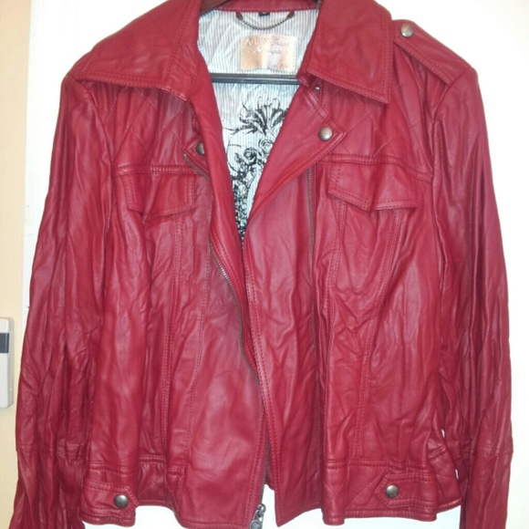 Guess faux leather moto jacket