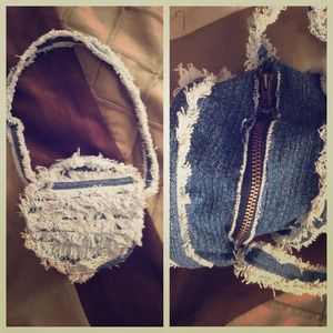 Handmade knitted bag