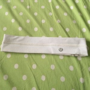 White Lululemon headband