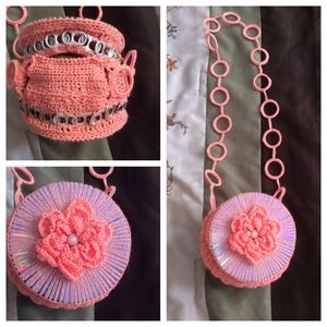 Handmade knitted bag