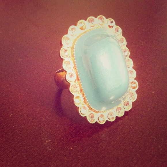 Turquoise cocktail ring