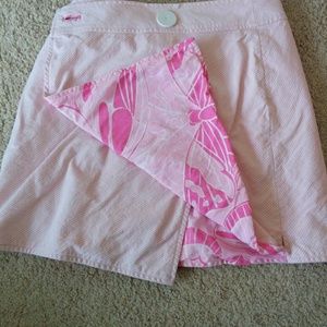 Lilly Pulitzer size 6 reversible wrap skirt