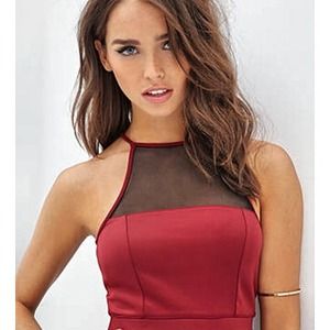 😍Black mesh crop halter😍