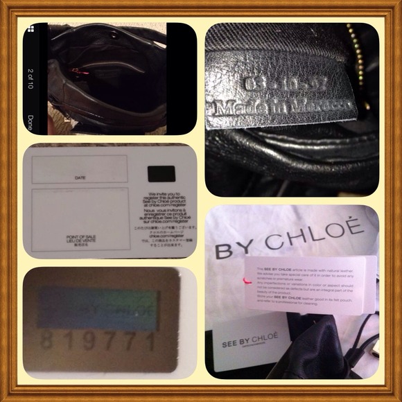 Chloe See Cross-Body Bag w Reg, Authenticity Card - Picture 4 of 4
