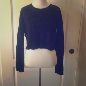 Black Crop top sweater