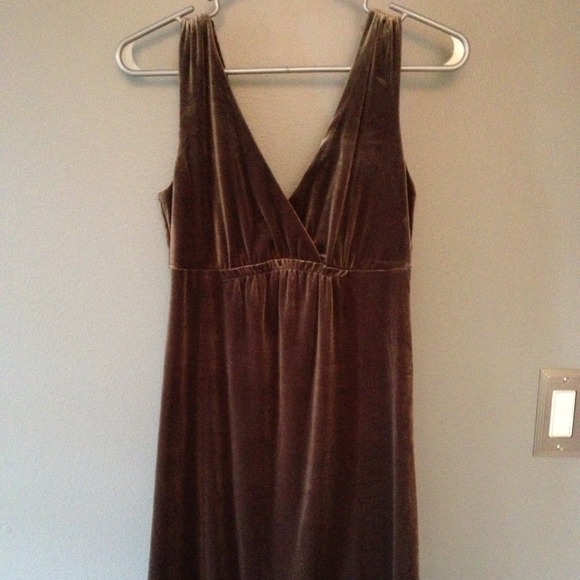Perfect holiday dress with a velvet feel