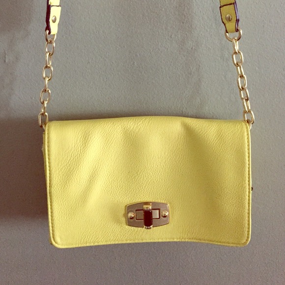 Neon yellow shoulder bag. ONHOLD