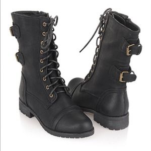Black Wet Seal combat boots