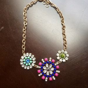 Multicolor burst necklace