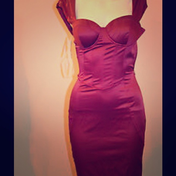 Guess by Marciano corset tie back cocktail dress!